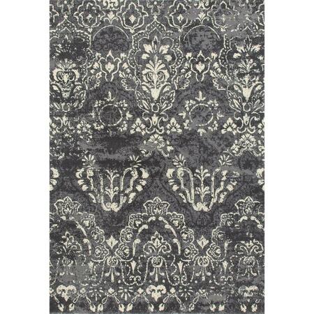 ART CARPET 2 X 4 Ft. Bastille Collection Emerge Woven Area Rug, Gray 841864109500